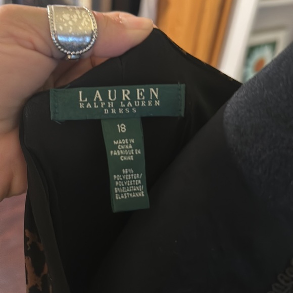 Ralph Lauren leopard side gather dress - Picture 4 of 4